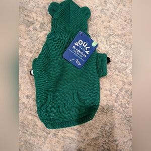 Youly Green Dog Sweater Xxs